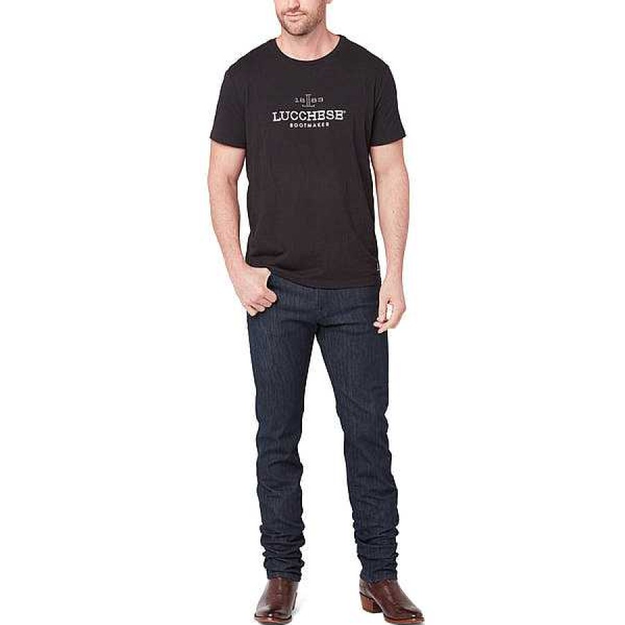 Uomini Lucchese | T-Shirt Ricamata Classica Lucchese Da Uomo