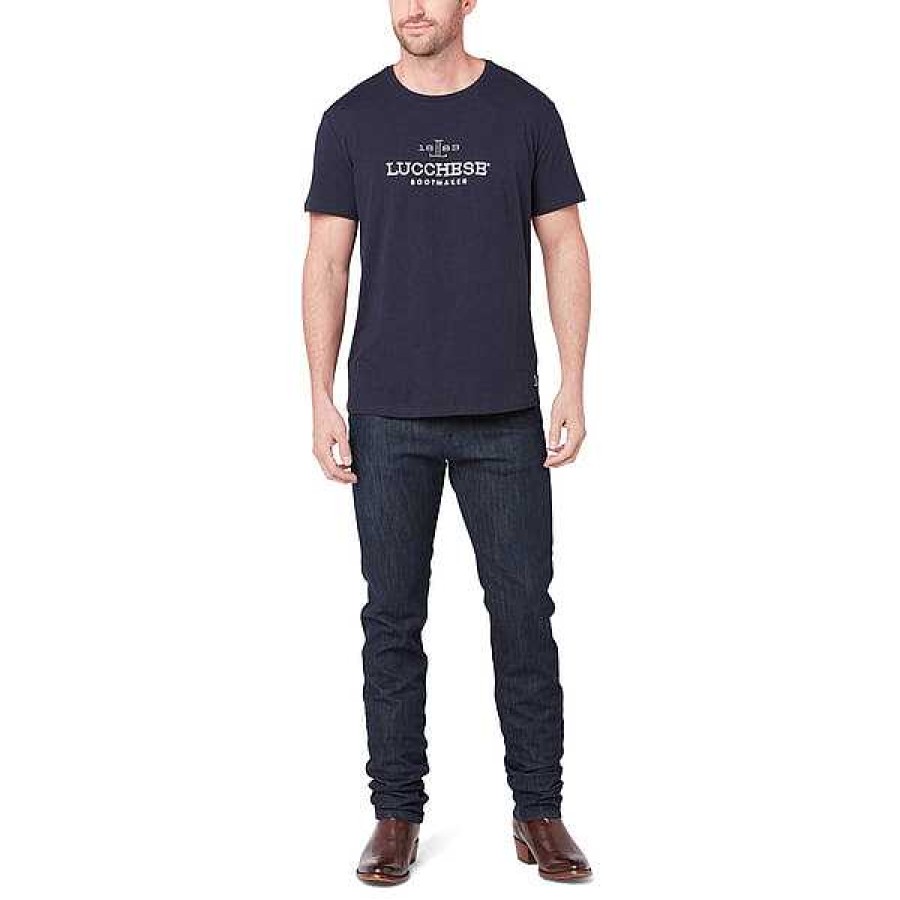 Uomini Lucchese | T-Shirt Ricamata Classica Lucchese Da Uomo