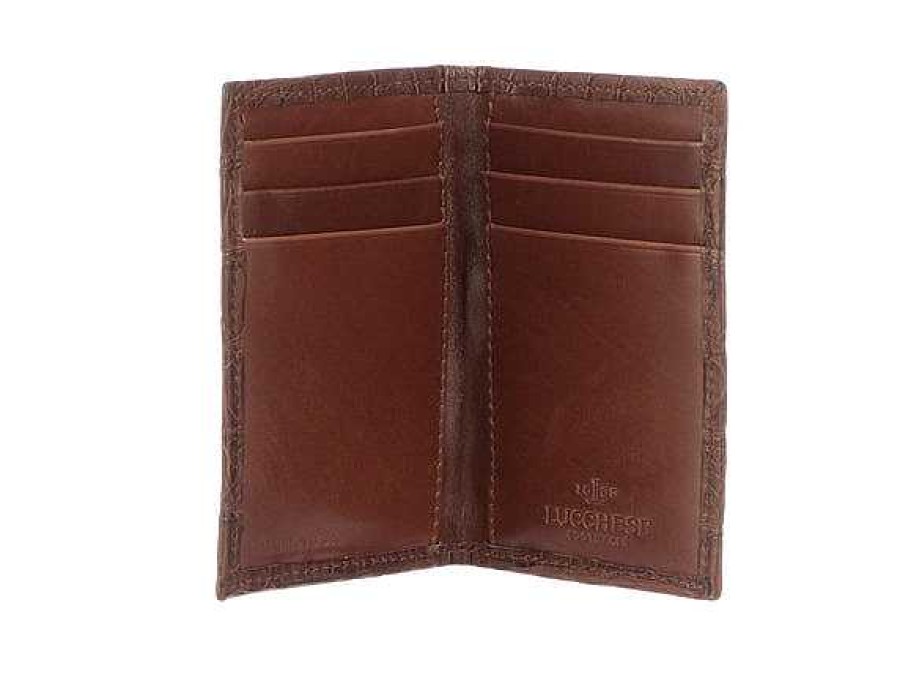 Uomini Lucchese | Portafoglio Bifold In Coccodrillo