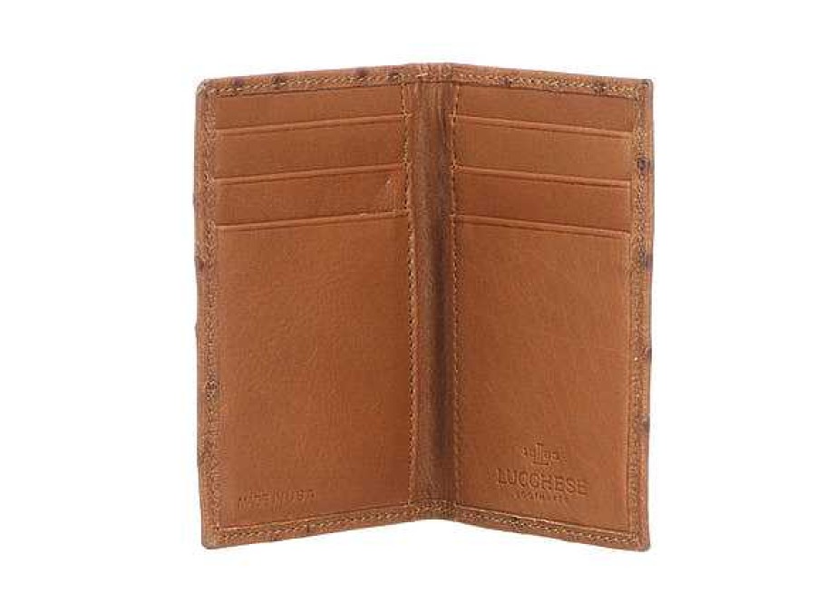 Uomini Lucchese | Portafoglio Bifold In Struzzo